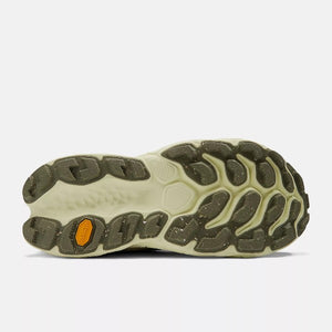 Sole of men's New Balance Fresh Foam X More Trail v3 running shoe in dark camo