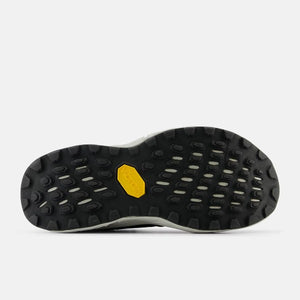 Sole of women's New Balance Fresh Foam X Hierro v8 running shoe in black/grey