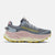Side view of women's New Balance Fresh Foam X More Trail v3 running shoe in Arctic Grey