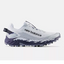Side view of women's New Balance Summit Unknown v4 running shoe in blue