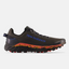 Side view of men's New Balance Summit Unknown v4 running shoe in grey orange colour