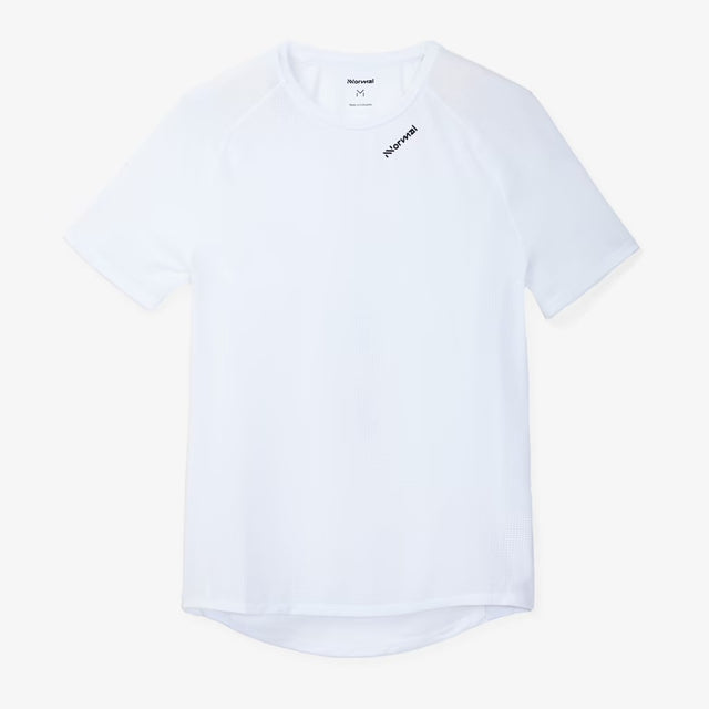 Women's white NNormal Race T-Shirt with subtle logo