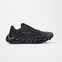 Side view of NNormal Tomir 2.0 trail running shoe in black