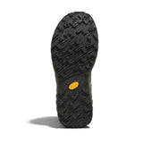 Sole of green ('serpentine') norda 001a trail running shoe