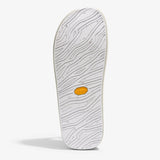 Sole of norda 008 recovery slide in 'Neve' (white) colour