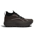 Side view of women's brown norda 055 G+ running shoe