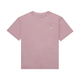Front view of unisex pink norda cotton t-shirt