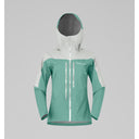 Women's norrona falketind dri1 waterproof jacket in Malachite Green colour