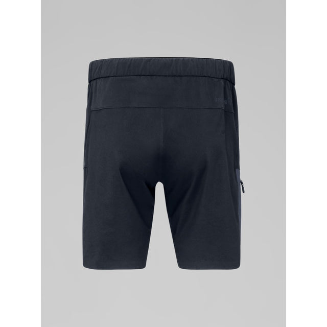 Back view of men's norrona falketind flex1 light shorts in caviar black colour