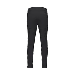 Back view of women's black norrona falketind rugged slim pants