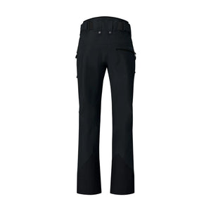 Back view of women's black norrona lofoten insulated gore-tex pants