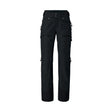 Front view of women's black norrona lofoten insulated gore-tex pants