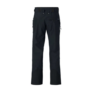 Back view of men's black norrona lofoten Gore-Tex insulated pants