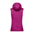 Back view of women's norrona lyngen alpha90 vest in festival fuschia colour