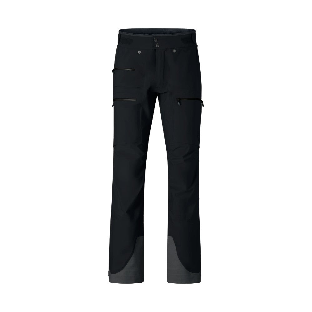 Front view of men's black norrona lyngen Gore-Text Pants