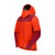 Side view of men's arednalin/rhubarb norrona trollveggen Gore-Tex Pro Light jacket