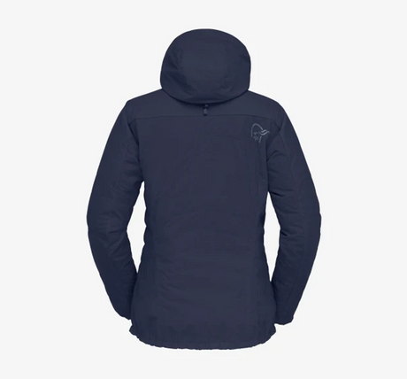 Women's Norrona Lyngen Alpha 100 Zip Hood indigo night back