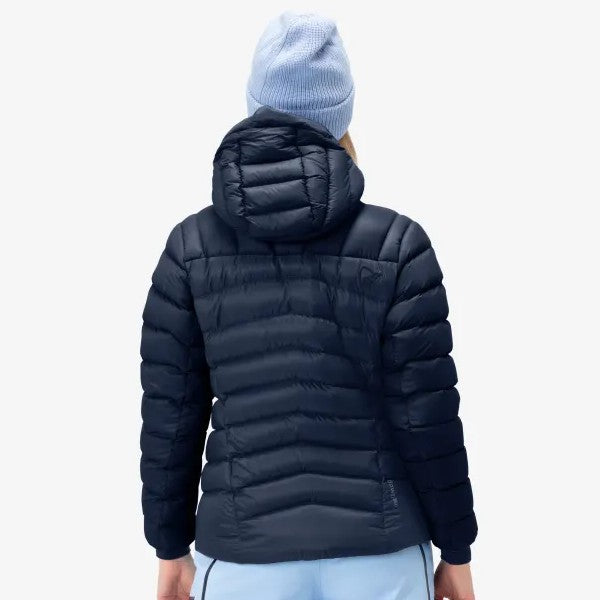 Women's Norrona lyngen down850 Hood indigo night blue