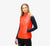Women's Norrona Trollveggen Superlight Down850 Vest orange alert model
