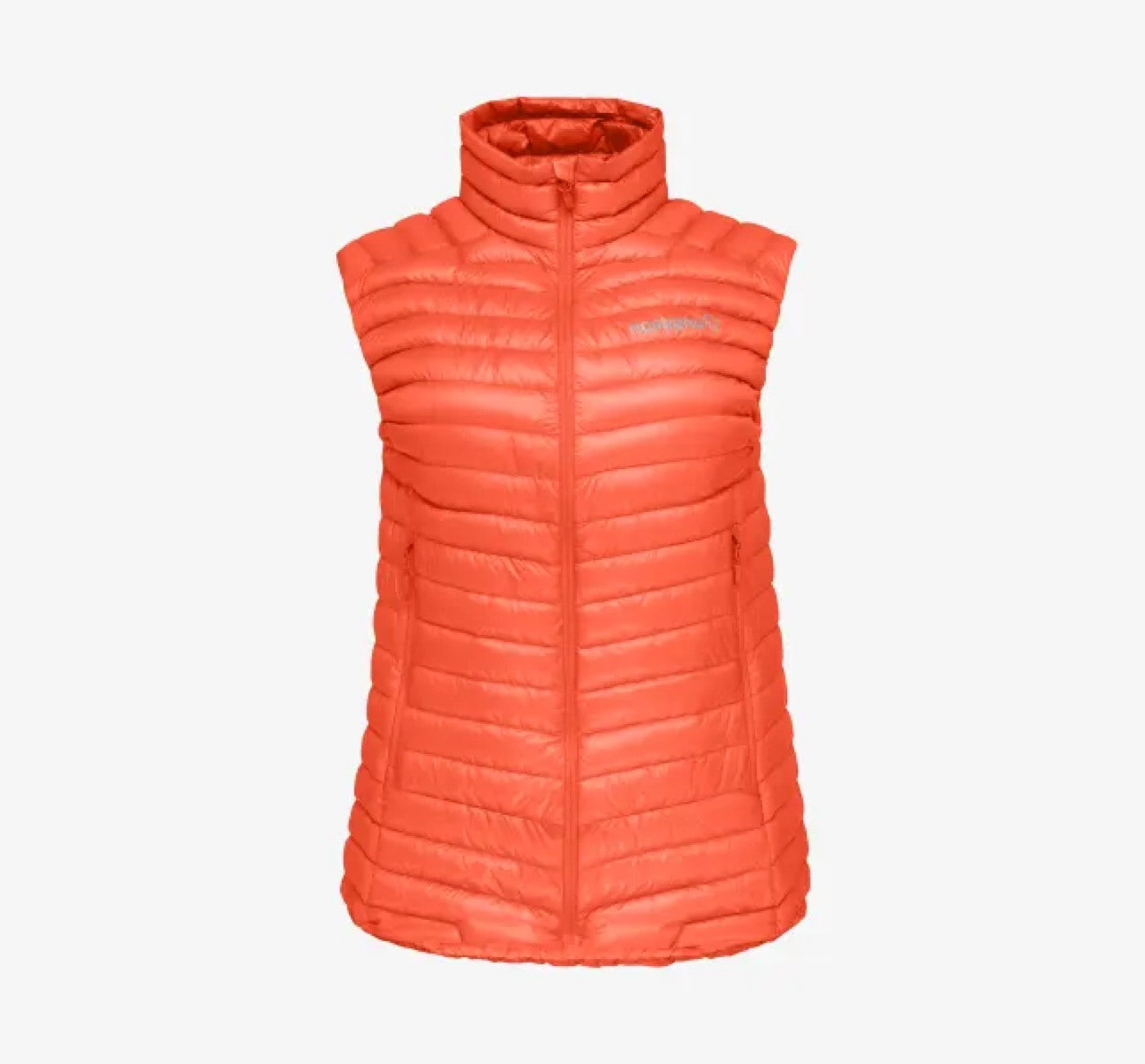 Women's Norrona Trollveggen Superlight Down850 Vest orange alert