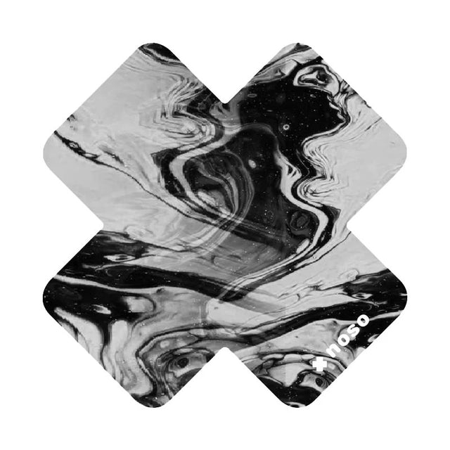 Noso X Black and grey tie dye granite repair patch 