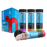 4-pack of assorted nuun sport hydration tablets + caffeine