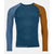 Front view of men's Ortovox 120 Comp Light long sleeve shirt in 'petrol blue' colour