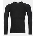 Front view of men's black Ortovox 230 competition long sleeve