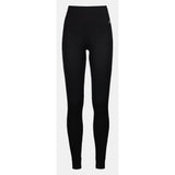 Front view of women's Ortovox 230 Competition Long Pants in 'black raven' colour