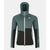 Front view of women's ortovox fleece rib hoody in arctic grey