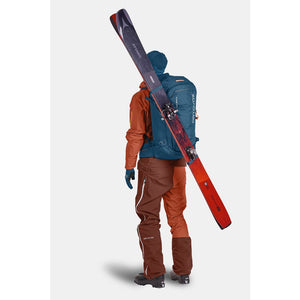 Ski attachment detail of ortovox haute route 40 ski touring pack