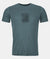 Front of men's ortovox 120 cool tec mtn cut t-shirt in dark arctic grey