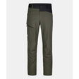 Front view of men's green Ortovox mondeval softshell pants