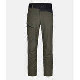 Front view of men's green Ortovox mondeval softshell pants