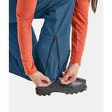 Ankle cuff detail of women's Ortovox Mondeval softshell pants