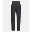 Front view of women's black Ortovox Mondeval softshell pants