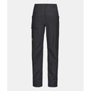 Front view of women's black Ortovox Mondeval softshell pants
