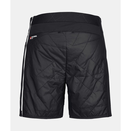 Back view of women's black Ortovox Piz Boe insulated shorts