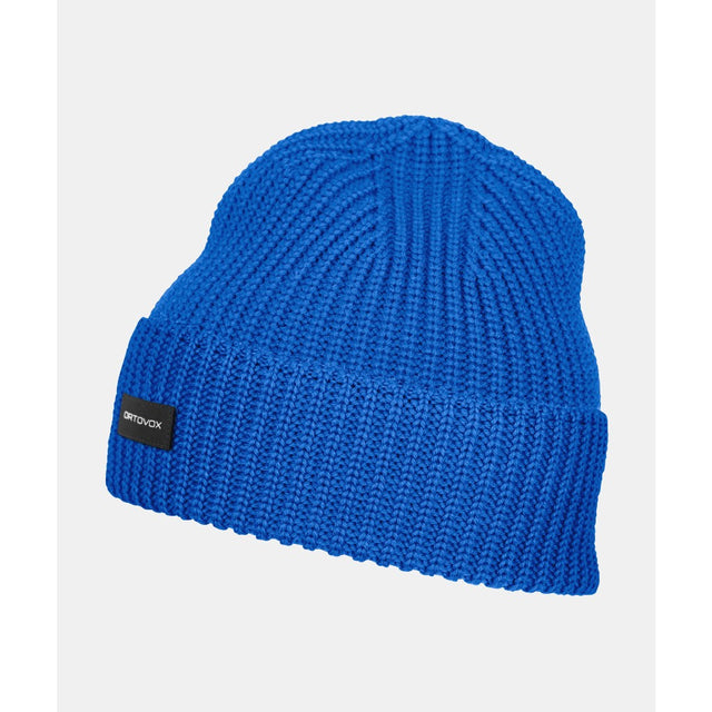 Blue Ortovox rib beanie