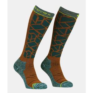 Men's Ortovox Ski Tour Comp Long Socks in dark pacifica colour