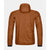 Back view of men's Ortovox Swisswool Piz Boe jacket in bristle brown colour