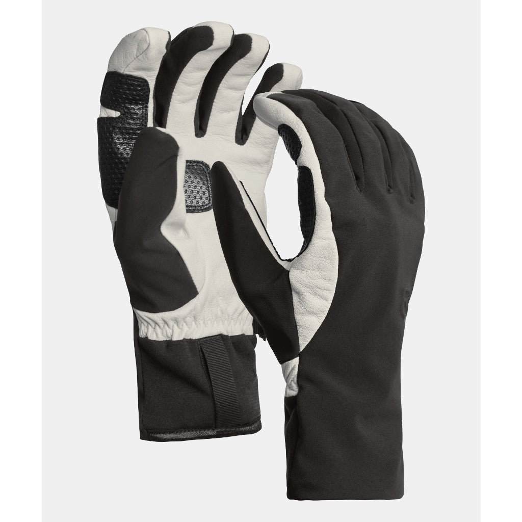 Pair of men's Ortovox Tour Gloves in black raven colour