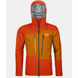 Men's Ortovox 3L Deep Shell Jacket hot orange
