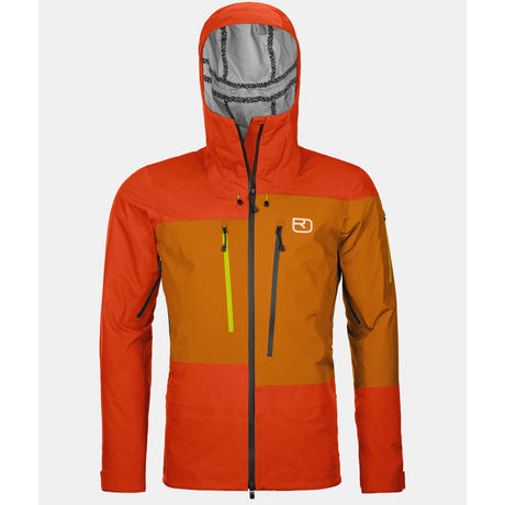 Men's Ortovox 3L Deep Shell Jacket hot orange