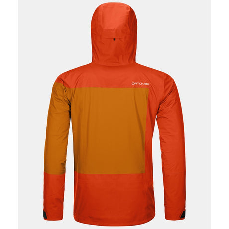 Men's Ortovox 3L Deep Shell Jacket hot orange
