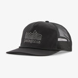 Patagonia airfarer cap, strata stencil: black 