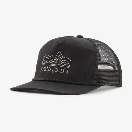 Patagonia airfarer cap, strata stencil: black 