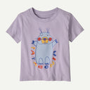 Kids' patagonia graphic t-shirt, foxglove purple