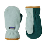 Pair of green/blue patagonia baby pita pocket mittens