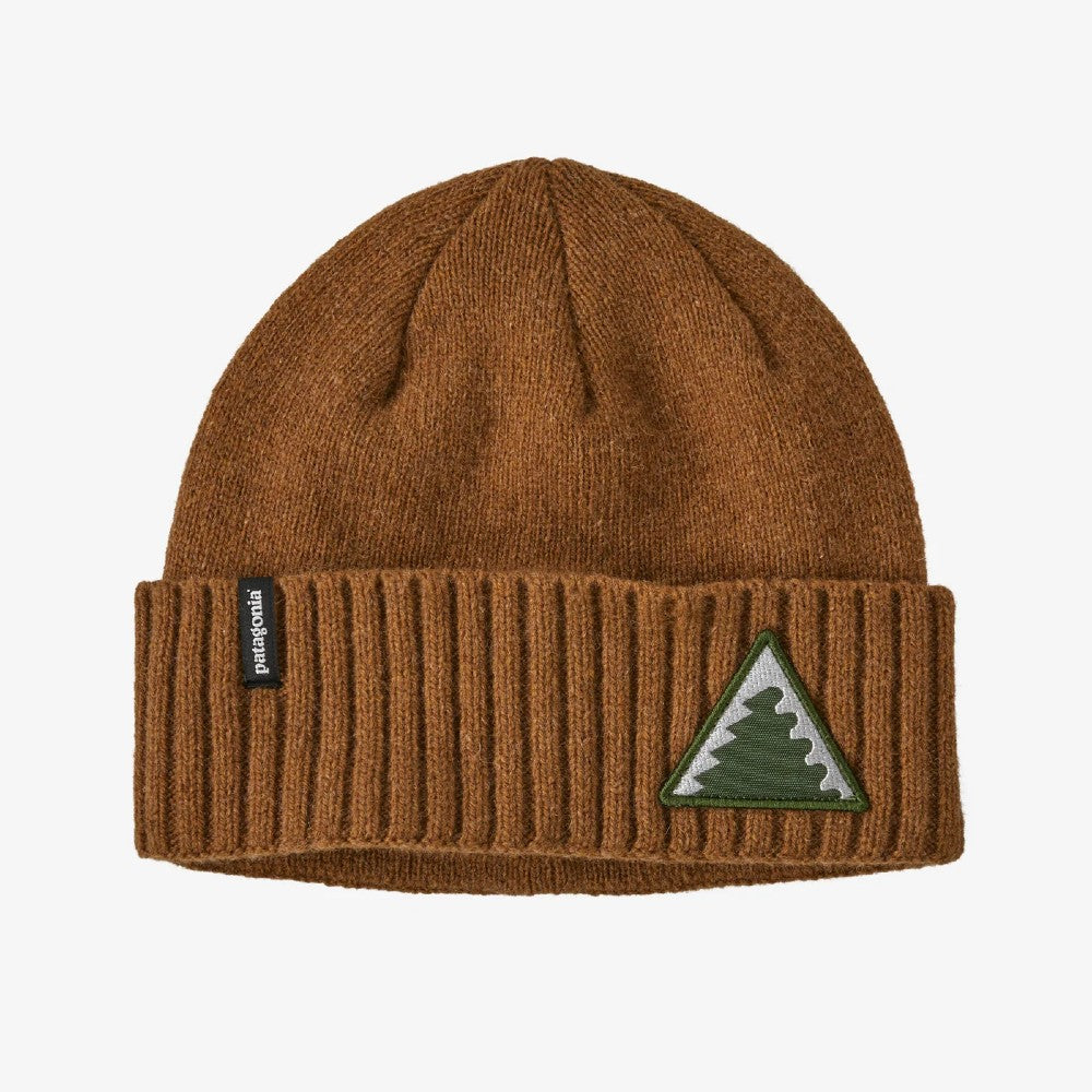 Patagonia Brodeo Beanie in Dawn Tracks Patch: Shelter Brown colour